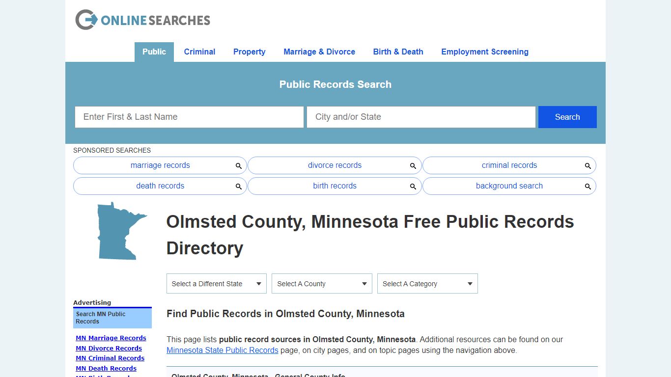 Olmsted County, Minnesota Public Records Directory